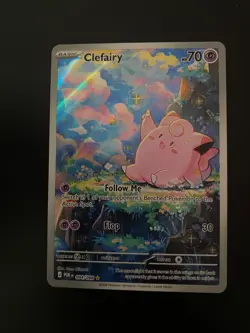 Clefairy 094/088 Illustration Rare Pokemon Card MEG Perfect Order NM Full Art IR - Image 3