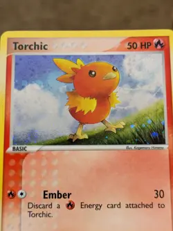 Pokemon Torchic 017 Holo Rare Black Star Promo TCG Card LP #017 - Image 3