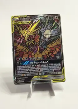 Pokemon TCG Moltres Zapdos Articuno GX SM210 Hidden Fates Black Star Promo Card - Image 1
