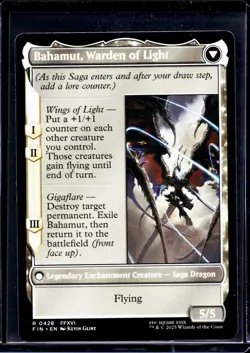 MTG Magic the Gathering FIN Final Fantasy Extended Art Dion Bahamut's Dominant - Image 2