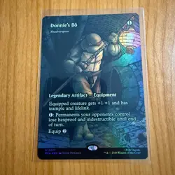 Donnie’s Bo - Borderless FOIL TMNT Teenage Mutant Ninja Turtles MTG Shadowspear - Image 1