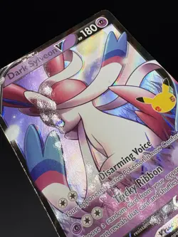 Dark Sylveon V - SWSH134 - Black Star Ultra Rare Promo 25th - Pokemon Card - NM - Image 4