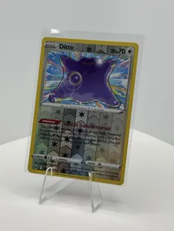 Pokemon TCG Ditto 107/159 Crown Zenith Reverse Holo Rare - Image 1