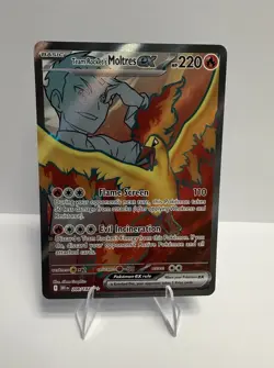 Pokemon TCG Team Rockets Moltres EX 208/182 Ultra Rare Destined Rivals - Image 1