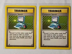 Played (LP) Computer Search - Non-Holo #71 Base Set Pokemon TCG - Image 1