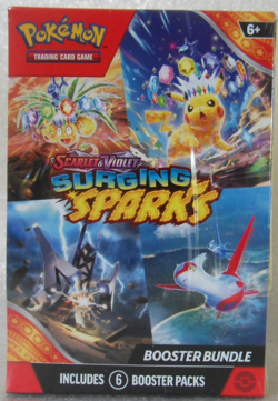 Pokemon TCG Scarlet & Violet SURGING SPARKS Booster Bundle Box Sealed 6 Packs - Image 1