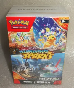Pokemon TCG Scarlet & Violet SURGING SPARKS Booster Bundle Box Sealed 6 Packs - Image 2