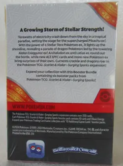 Pokemon TCG Scarlet & Violet SURGING SPARKS Booster Bundle Box Sealed 6 Packs - Image 4