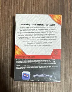 Pokemon Scarlet and Violet Surging Sparks Booster Bundle Sealed Pokemon Center - Image 2