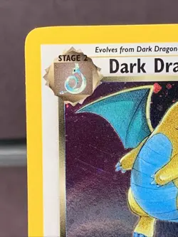 Pokemon TCG Dark Dragonite 5/82 Team Rocket Holo Rare VTG WOTC 2000 Swirl - Image 2
