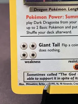 Pokemon TCG Dark Dragonite 5/82 Team Rocket Holo Rare VTG WOTC 2000 Swirl - Image 5