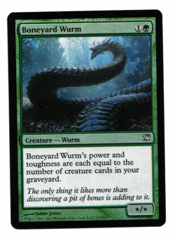 Magic the Gathering MTG Card: Boneyard Wurm FOIL 171/264 Innistrad Rare! - Image 1