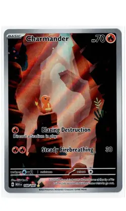 Charmander 168/165 Scarlet & Violet Pokemon 151 IR/Illustration Rare - Image 1