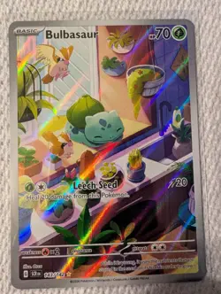 Pokemon 143/142 Bulbasaur Illustration Rare, Stellar Crown - Image 1