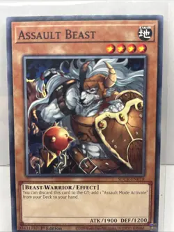 Yu-Gi-Oh! TCG Assault Beast SDCK-en18 1st Edition Crimson King NM - Image 1