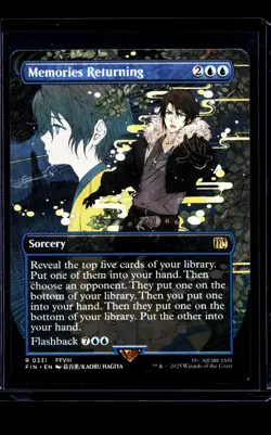 2025 MTG Magic the Gathering FIN Final Fantasy Borderless 331 Memories Returning - Image 1