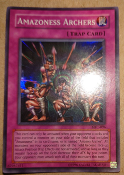 Yu-Gi-Oh! TCG Amazoness Archers Magician's Force MFC-096 Unlimited Super Rare - Image 1