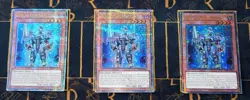 YUGIOH Girsu, the Orcust Mekk-Knight x3 (RA03-EN026) Quarter Century Secret Rare - Image 1