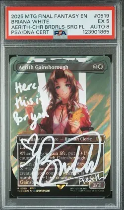 2025 MTG FINAL FANTASY #0519 AERITH GAINSBOROUGH PSA 5 - Image 1