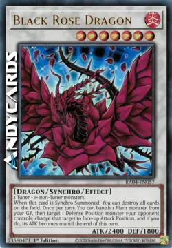 BLACK ROSE DRAGON • (Drago Rosa Nera) • Ultra R • RA04 EN057 • 1Ed • Yugioh! - Image 1