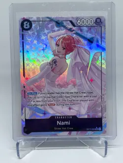 One Piece Nami OP15-086 SR Alt Art English - Adventure on Kami's Island NM - Image 1