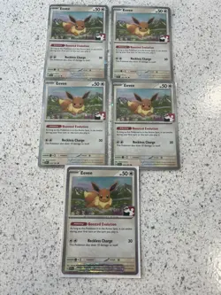 Eevee 143/191 LOT, NM Holo, Prize Pack Series 7, Pokemon Play! Promo, TCG Card - Image 1