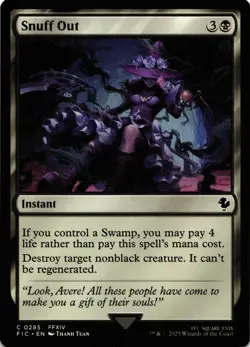 Magic the Gathering FIC Snuff Out Regular Common FFXIV 2025 - Image 1