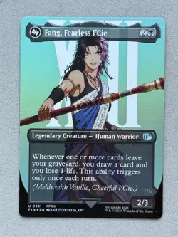 Fang Fearless l'Cie #381 Borderless FOIL - MTG Final Fantasy FIN - NM - Image 1