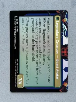 Fang Fearless l'Cie #381 Borderless FOIL - MTG Final Fantasy FIN - NM - Image 2