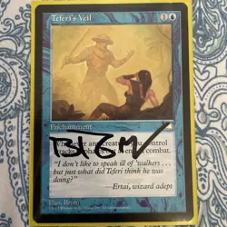 Signed MTG Magic Brom Artist Proof _ Weatherlight _ TEFERI'S VEIL _ VHTF 1/100! - Image 1