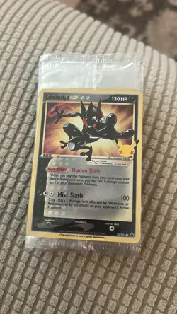 SEALED Pokemon Greninja Gold Star Holo Promo Black Star SWSH144 Celebrations - Image 1