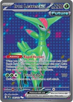Iron Leaves ex - 186/162 - Pokemon TCG Temporal Forces (2024) - NM - HOLO - Image 1