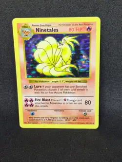 Pokemon Ninetales Holo Shadowless Base Set 12/102 WOTC 1999 - Image 1