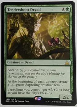 Tendershoot Dryad x1 Rivals of Ixalan Magic the Gathering MTG LP/NM - Image 1