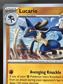 Lucario 114/198 Prize Pack Series 3 Play! Pokemon Stamped Non-Holo LP-NM - Image 2
