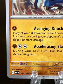 Lucario 114/198 Prize Pack Series 3 Play! Pokemon Stamped Non-Holo LP-NM - Image 4