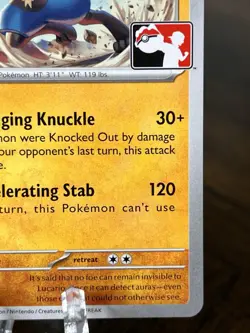 Lucario 114/198 Prize Pack Series 3 Play! Pokemon Stamped Non-Holo LP-NM - Image 5