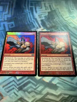 MTG 2X Foil Haze of Rage EX/LP- Future Sight - Image 2