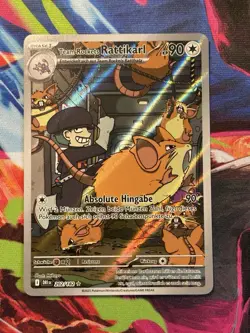 Pokemon Team Rockets Illustration Rare Rattikarl DE DRI 202/182 Ewige Rivalen NM - Image 1