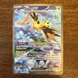 Pokemon TCG - Zapdos EX 202/165 Scarlet & Violet 151 SIR NM Condition - Image 1