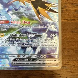 Pokemon TCG - Zapdos EX 202/165 Scarlet & Violet 151 SIR NM Condition - Image 3
