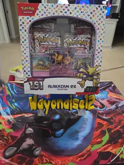 Pokemon TCG Scarlet and Violet - 151 Alakazam ex Collection Box - 4 Packs 820650855269 - Image 1