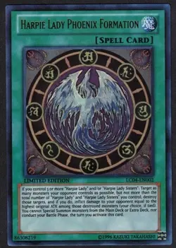Yugioh Harpie Lady Phoenix Formation LC04-EN002 Ultra Rare Limited - VLP - Image 1