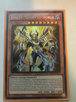 Yugioh! Imsety, Glory of Horus MP24-EN114 Prismatic Secret Rare 1st Edition NM - Image 1