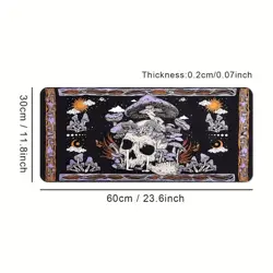 Playmat Skull And Mushrooms TCG MTG Pokemon Yu Gi Oh Lorcana Gundam - Image 4