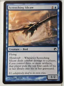 Screeching Silcaw - Scars of Mirrodin - Magic the Gathering MTG Nice! - Image 1