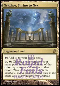 Nykthos Shrine to Nyx 1x FOIL THS MTG Theros Rare MINT land - Image 1