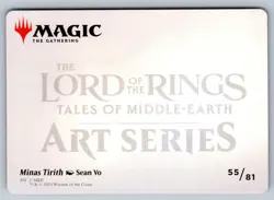 Minas Tirith Art Card MTG 55/81 S Art Series: The Lord of the Rings NM - Image 2