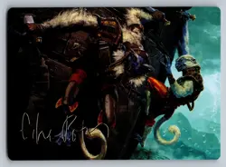 Goblin Boarders Art Card (11/54) (Gold-Stamped Signature) MTG Foundations - Image 1