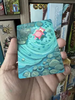 Pokemon hand painted alter full art Slowpoke Scarlet and Violet 151 - Image 2